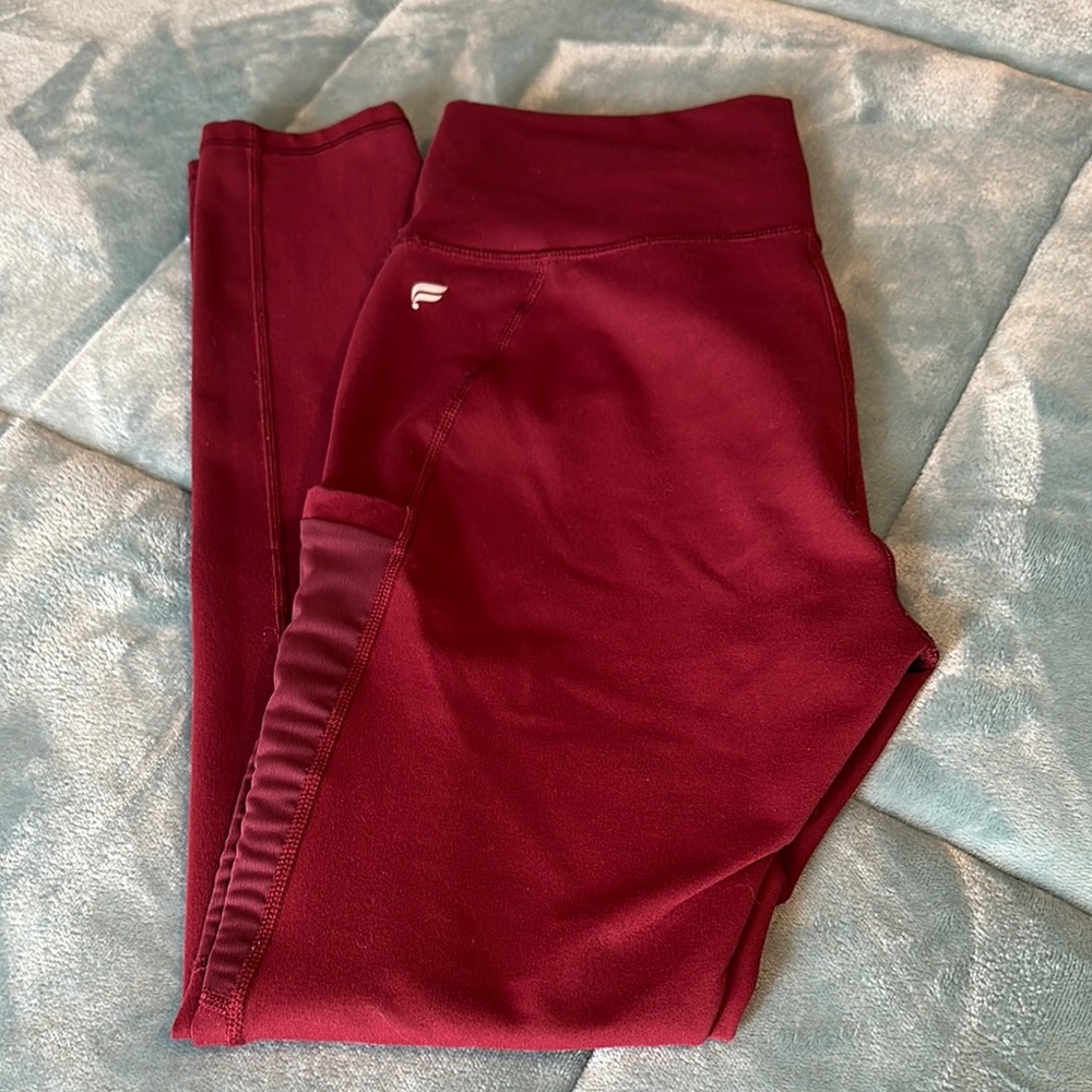 Women's Maroon Fabletics Leggings